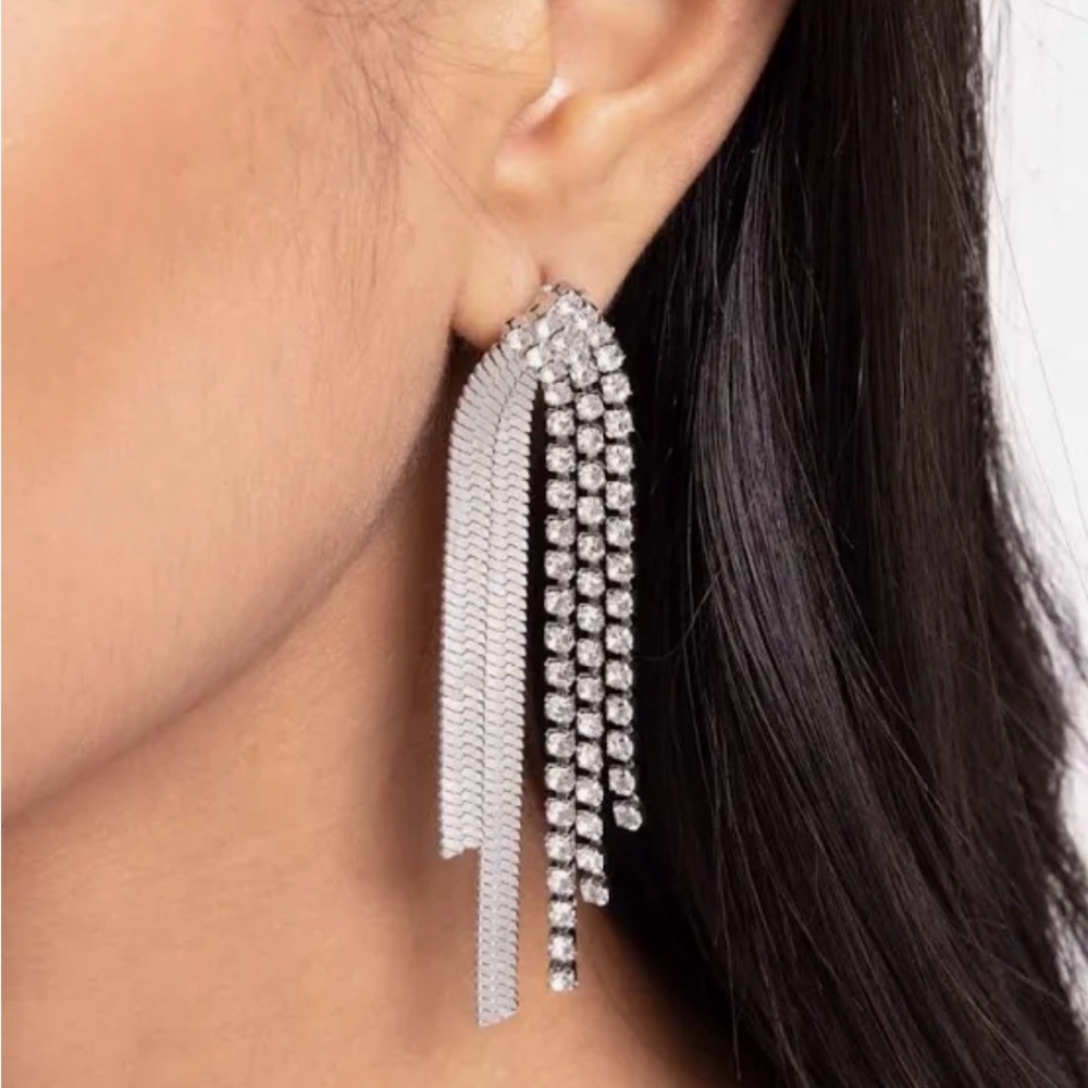 Elegant Silver Dangle Earrings